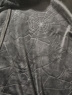 4X Killstar Black Velour Spider Web Pullover Hoodie Halloween Dress Goth Witch